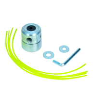 катушка для триммера, "бочка", алюминий, хромированная оптом